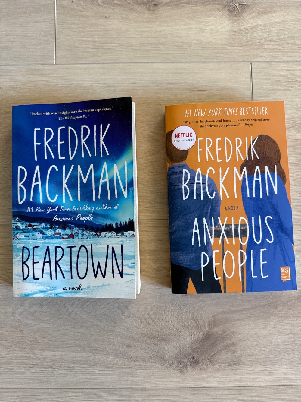 Fredrik Backman Beartown & Anxious People Paperback Set